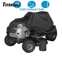 Tefanball 210D Oxford Cloth Waterproof Black Lawn Mower Cover Tractor Cover Durable Car Sun Protection Antifreeze Cover 6 Sizes 2024 - buy cheap