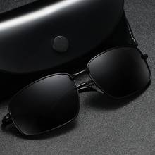 New fashion sunglasses men's square small frame retro trend sunglasses ladies metal polarizer spring leg sunglasses sunglasses 2024 - buy cheap