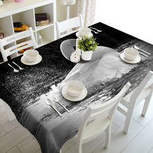 Customizable Tablecloth the 3D Swan in Lake Pattern Washable Cloth Thicken Rectangular and Round Table Cloth Textile Cloth 2024 - buy cheap