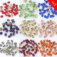 144p ss3  The crystal rhinestone fake diamond chaton stone 3 d nail art glass beads shoes bag accessories Garment accessories 2024 - buy cheap