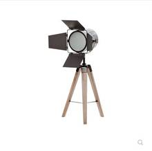 High End Wood Triangle Base Photography Lamps Stainless Steel Shade Table Lamps Desk Reading Lights Bedroom Beside Lighting 2024 - buy cheap