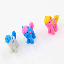 1pcs/lot Cute Cartoon Gifts School Office Pony Animal Correction Supplies Kids Gifts Erasers 2024 - buy cheap