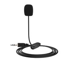 New Mini Portable 3.5mm Mini Studio Speech Mic Microphone w/ Clip for PC Desktop Notebook Lectures Teaching Mic Black 2024 - buy cheap