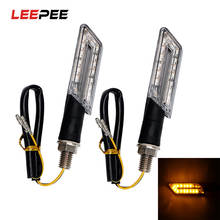 LEEPEE LED Turn Signal Lights Amber Blinker Motorbike Turn Indicators Lamps For Honda 1 Pair 2024 - buy cheap