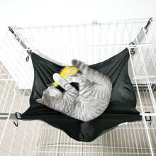 Гамак для кошек, мягкая уютная флисовая подвесная кровать для щенков, кошек, теплая кровать для домашних животных, коврик для котят, клетка, гамак, товары для сна 2024 - купить недорого