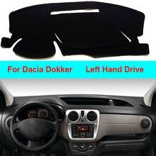 2 Layers Car Dashboard Cover Cape For Dacia Dokker Dashmat Pad Carpet Dash Board Cover Dash Mat Sun Shade Auto Car Protector 2024 - compre barato