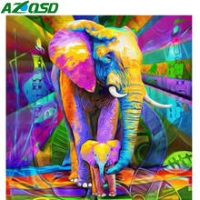 AZQSD Diamond Painting Elephant Cross Stitch Full Square 5D DIY Diamond Embroidery Animal Mosaic Needlework Handmade Gift 2024 - buy cheap