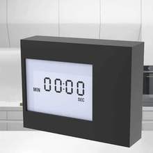 Despertador digital mesa cozinha contagem para baixo temporizador relógio de calendário para a criança casa com temperatura & backlight relógio de mesa 2024 - compre barato