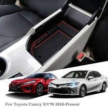 Caja de almacenamiento del reposabrazos del coche para Toyota Camry XV70 2018-cubierta de la caja de almacenamiento del reposabrazos de la consola central actual Auto accesorios 2024 - compra barato