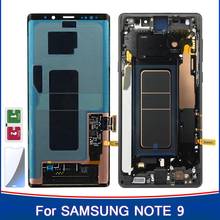 Tela lcd super amoled para smartphone, peça de reposição 6.4 polegadas original, tela sensível ao toque, ideal para samsung galaxy note 9, note9 e n960f 2024 - compre barato