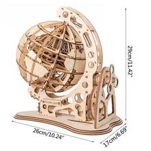 3D деревянный шар головоломка DIY механический привод модель Трансмиссия вращение Декор 77HD 2024 - купить недорого