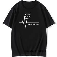 Keep Calm and...Not That Calm - Funny EKG Heart Rate Paramedic Nurse T Shirt Cotton Short Sleeve T-shirts Men Women 2024 - buy cheap