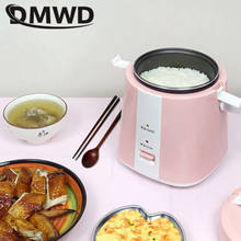 DMWD 1.2L Mini Electric Rice cooker portable lunch box with non-stick liner multifunction Insulation cooking steamer 1-3 people 2024 - buy cheap