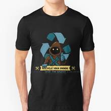 Jawa-Camiseta de algodón 100% puro para Droid, camisa divertida de Kylo Ren, Luke Skywalker, película, estrellas del espacio, Galaxy Jawa, Droid 2024 - compra barato