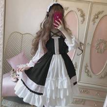 NONSAR-vestido Lolita de manga larga para mujer, prenda clásica japonesa, suave, con volantes, para pastel, fiesta de boda 2024 - compra barato