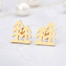 Vintage Christmas Tree Earrings For Female Simple Women Stud Earrings Made By Stainless Steel Factory Wholesale 2024 - buy cheap