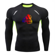 Camiseta masculina esportiva fitness para academia, camiseta colorida para treino com trabalho durante exercícios, compressão, bjj 2024 - compre barato