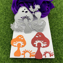 2 large mushrooms hand embossed DIY album scrapbook greeting card decoration metal cutting mold 2024 - buy cheap