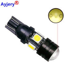 Ayjery vendas por atacado 300x t10 led w5w lâmpadas 5050 smd lente 4 led 1.5w 12v estacionamento 194 168 branco vermelho cunha luz de folga lâmpada 2024 - compre barato