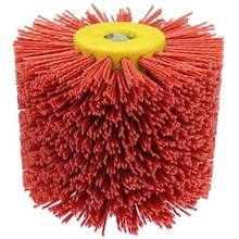 Red Abrasive Wire Drum Brushes Deburring Polishing Buffing Wheel for Furniture Wood Angle Grinder Adapter 2024 - buy cheap