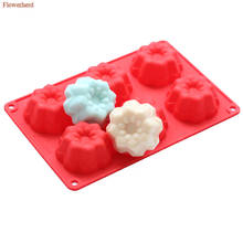 3d Flower Soap Silicone Mold DIY Handmade Soap Mold 6 Holes Soap Making Supplies Candle Chocolate Mold Cake Decorations 2024 - buy cheap