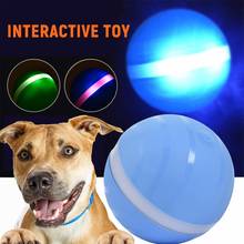 Bola de salto com led para animais de estimação, brilhante, elétrica, usb, com flash, brinquedo engraçado, para casa, cão, gato, brinquedo à prova d'água, venda imperdível 2024 - compre barato