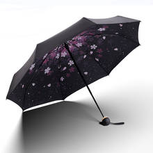 Fully Automatic Five Folding Mini Sakura Sun Umbrella Sun Umbrella Folding Sakura Umbrella 2024 - buy cheap