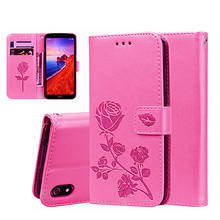 Rose Leather Flip Cover for Samsung A71 A51 A70 A50 A40 A30 A20 A10 Wallet Case S20 Ultra Note 10 Plus 9 8 S10 5G S10e S9 S8 S7 2024 - buy cheap