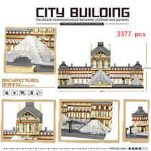 Micro Bricks Mini Blocks Architecture Friends World Famous Landscape Sets Model Building Kit Kids Toy Expert Louvre New Gift DIY 2024 - buy cheap