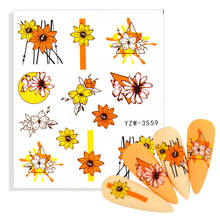 2022 New Fashion Daisy Nail Art Sticker Decoration Manicure Design Flower Sticker Decal Beautiful Chrysanthemum Nail Art Decal 2024 - buy cheap