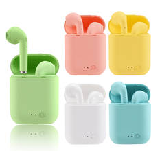 Auriculares TWS Mini-2 inalámbricos por Bluetooth 5,0, auriculares color Macaron mate con micrófono y caja de carga, auriculares inalámbricos 2024 - compra barato