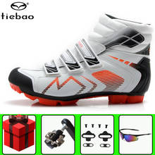 TIEBAO Winter cycling shoes SPD pedal sapatilha ciclismo mtb men sneaker bicycle mountain bike self-locking chaussures vtt homme 2024 - buy cheap