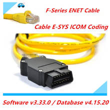 Топ ESYS 3.23.4 V50.3 кабель для передачи данных для bmw ENET Ethernet to OBD Интерфейс кабель E-SYS ICOM кодирования серии F для BMW ENET для автомобиля 2024 - купить недорого