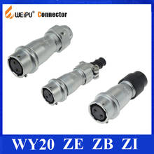 Weipu-conector Original WY20 ZE ZB ZI 2, 3, 4, 5, 6, 7, 9, 12 pines hembra ZI, manga en línea, Cable de sujeción ZE, manguera de plástico 2024 - compra barato