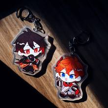 Genshin Impact Zhongli Paimon Keli Wendy Keychain Anime Kawaii Accessories Key Rings For Boys Girls Fashion Gifts Collections 2024 - buy cheap