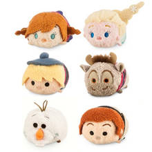 DISNEY-peluches de FROZEN TSUM para niños, muñecos de felpa suave Kawaii, Elsa, Anne, Olaf, renos, exquisitos regalos 2024 - compra barato