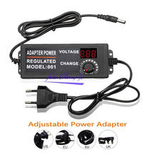 Adaptador universal de CA a CC para dispositivos eléctricos, fuente de alimentación regulada con pantalla de visualización, con opción de 3V-12V, 3V-24V y 9V-24V 2024 - compra barato