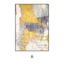 Contemporary Abstract Golden Drawing Art  Modern Wall Art Canvas Oil Painting Nordic Minimalist Style Poster Living Room Decor 2024 - buy cheap