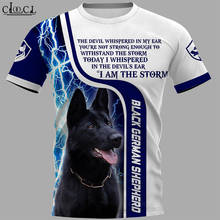 CLOOCL 2021 Newest German Shepherd Harajuku T Shirt Men Women 3D Print Hip Hop Streetwear Fashion Pullovers Drop Shipping 2024 - buy cheap