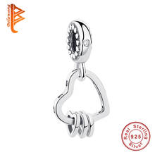 BELAWANG Pure 925 Sterling Silver Bead Charm Love Heart Pendant Charm Fit Original Bracelet Bangle DIY Women Jewelry 2024 - buy cheap