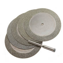 5pcs 50mm Diamond Cutting Discs Mini Circular Saw Blade with 1pc Drill Bit Cut-Off Wheels Cutting Disc for Rotary Tool 2024 - buy cheap