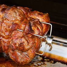 Tenedores de carne Rotisserie para parrilla de acero inoxidable, pincho de abrazadera para asar, tenedor de parrilla de revestimiento multifuncional, accesorios para barbacoa al aire libre 2024 - compra barato