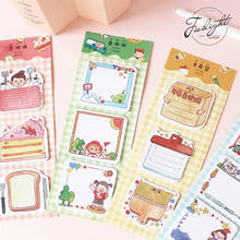 1Set Memo Pads Sticky Notes Kawaii Cute meatballs  Paper Notepad diary Scrapbooking Stickers Office School stationery Notepads 2024 - buy cheap