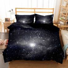 Housse De Couette 240x220 Galaxy Bedroom Set Queen Comforter Bedding Sets 100% Cotton Black Star King Size Bed Sets Home textile 2024 - buy cheap