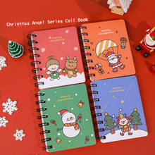 Kawaii Christmas Snowman Coil Notebook Cute Student Mini Portable Notebook Small Pocket Notebook Student Office Stationery 2024 - buy cheap