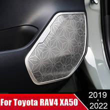 Cubierta embellecedora de Audio para coche, altavoz de puerta Interior, Caja de marco de sonido estéreo para Toyota RAV4 XA50 RAV 4 50 MK5 2019 2020 2021, accesorios 2024 - compra barato