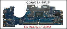 High quality 5Y099 CDM70 LA-E081P For Dell Latitude 5480 Laptop Motherboard CN-05Y099 I5-7300U 7th Generation DDR4 100% Tested 2024 - buy cheap