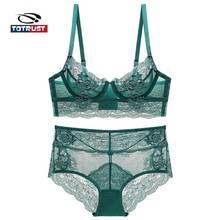 Sexy Transparent Bra Panty Set Sexy Lace Bra Set Lenceria Lingerie Women Underwear Panty Set Lingerie Feminina 2024 - buy cheap