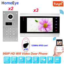 TuyaSmart App Remote Control WiFi IP Video Door Phone Video Intercom 2-3 Access Control System Waterproo Code Keypad RFID Card 2024 - buy cheap