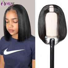 MUSE LOVE Indian Straight Wig 180% Straight U Part Bob Wig Human Hair Wigs Glueless Full Machine Made Bob Wig For Black Women 2024 - buy cheap